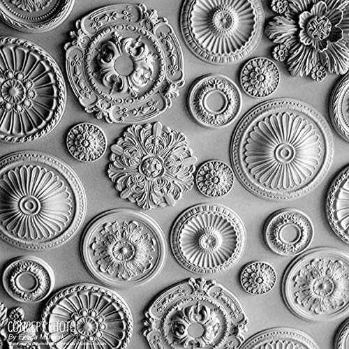 Ekena Millwork CM11PAUWF 11 1/2"OD X 1"P Palmetto Ceiling Medallion, Ultra Pure White