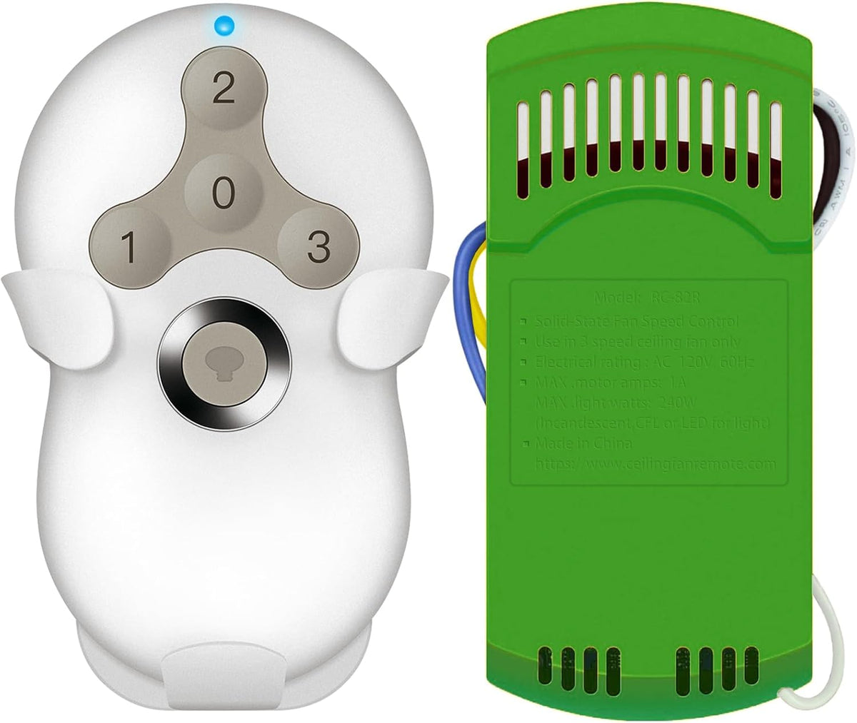 Universal Ceiling Fan Remote Control Kit, Replacement
