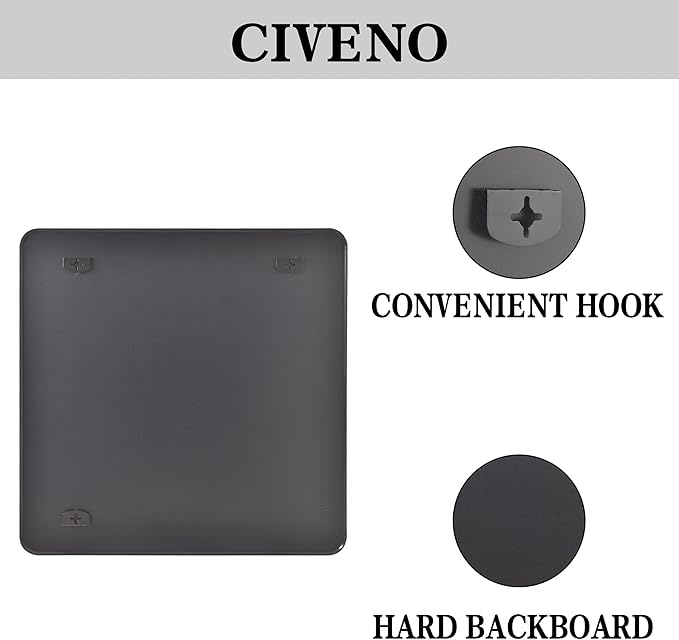 Black Bathroom Mirrors for Wall, Rounded Corner Metal Frame Wall Mirror