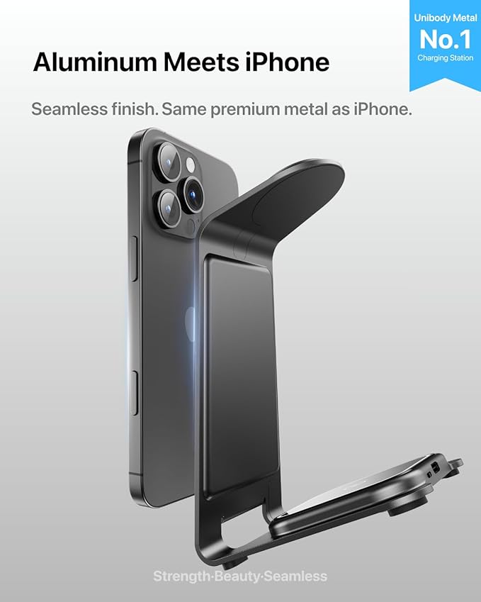Intoval Aluminum 3 in 1 Wireless Charging Station