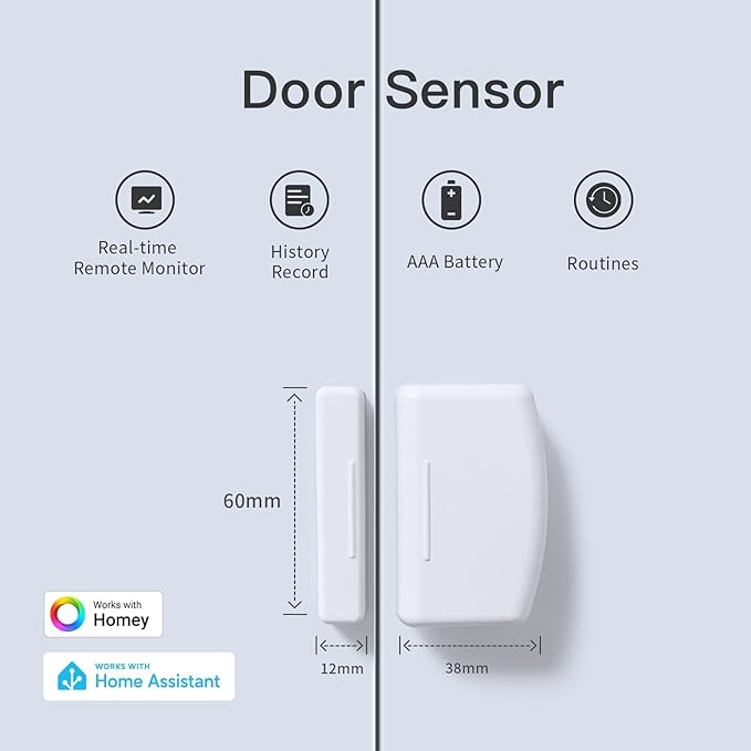 THIRDREALITY Zigbee Contact Sensor 4 Pack, Door and Window Monitor, Home