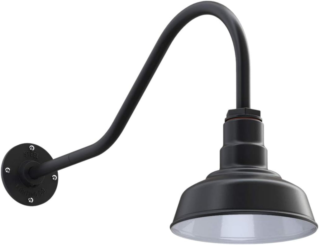 Steel Lighting Co. Hawthorne Barn Light | Outdoor Wall Mounted | 8 inch Dome |