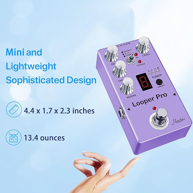 Rowin RE-05 Looper Pro Guitar Multi-Effect Pedals