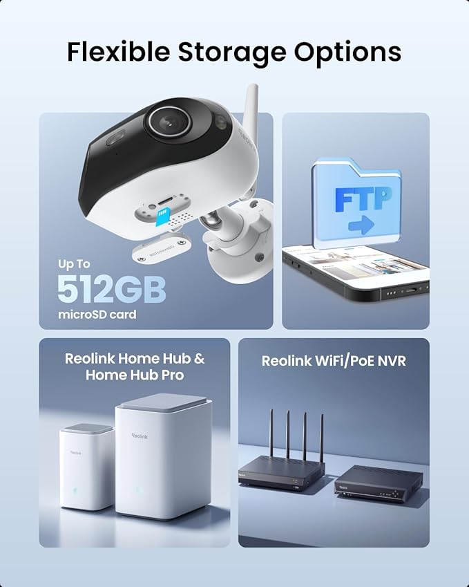 REOLINK 4K 8MP 180° Panoramic Security Camera