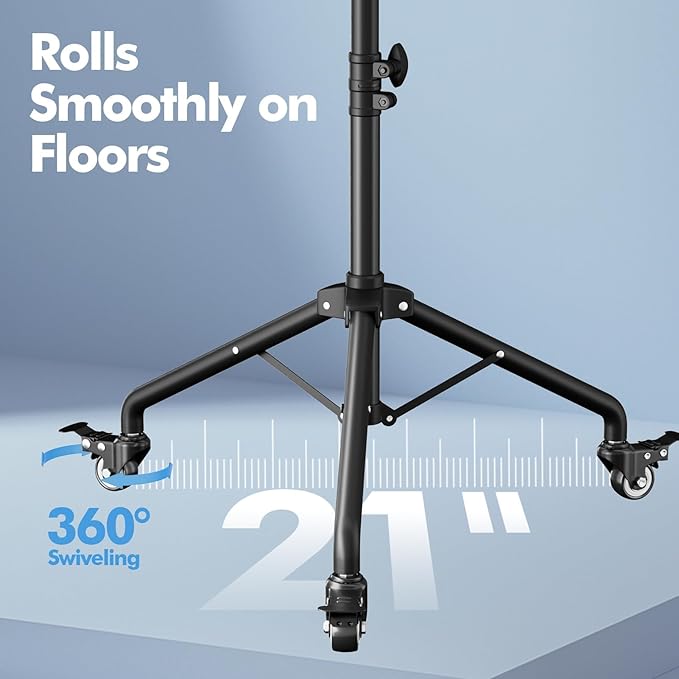 OUKMIC Projector Stand Tripod Laptop Tripod on Wheels