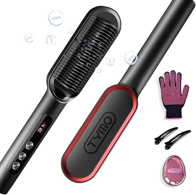 TYMO Ring Plus Ionic Hair Straightener Brush