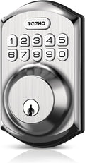 TEEHO TE001 Keyless Entry Deadbolt with Keypad for Front Door, Satin Nickel