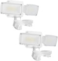 LUTEC 21W 2 Pack Plug in Motion Sensor Light Outdoor, Flood Lights Outdoor