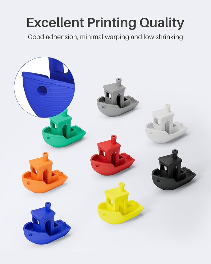ELEGOO PLA Filament 1.75mm Bundle 4KG, 3D Printer Filament Dimensional Accuracy