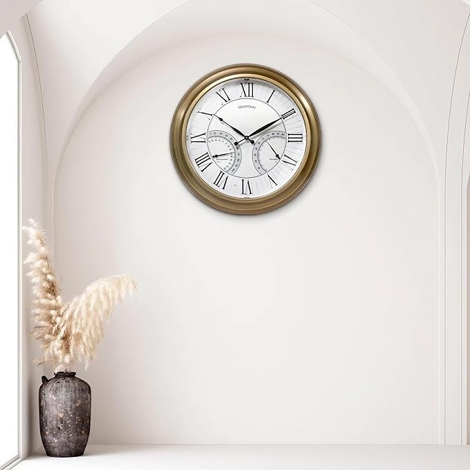 FOUNTAIN DESIGNS 24 Inch in/Outdoor Wall Clock