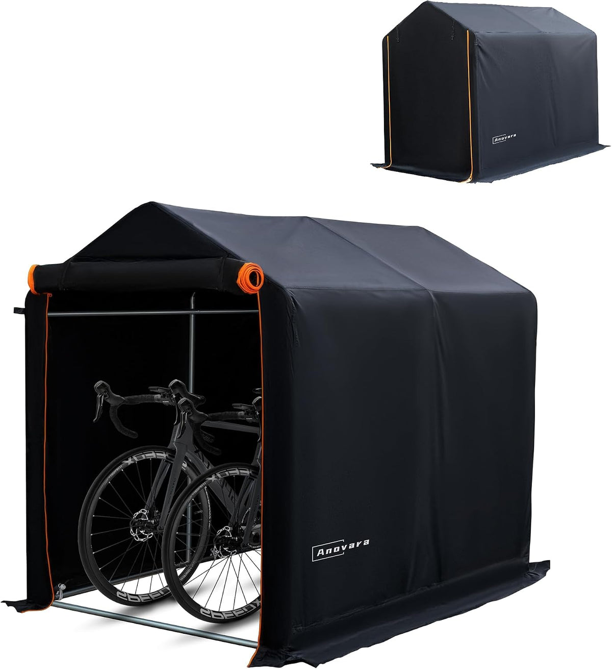 Bike Storage Shed 4x6FT Motorcycle Tent 420D Oxford Fabric