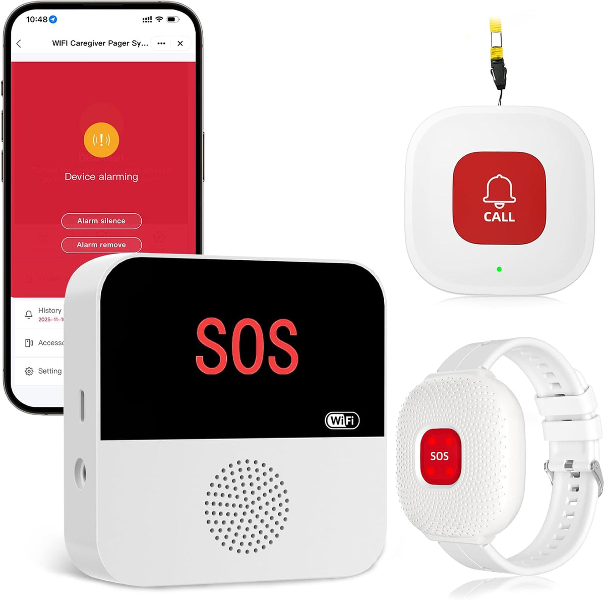 PerfeSafe Wireless Caregiver Pager Life Alert System
