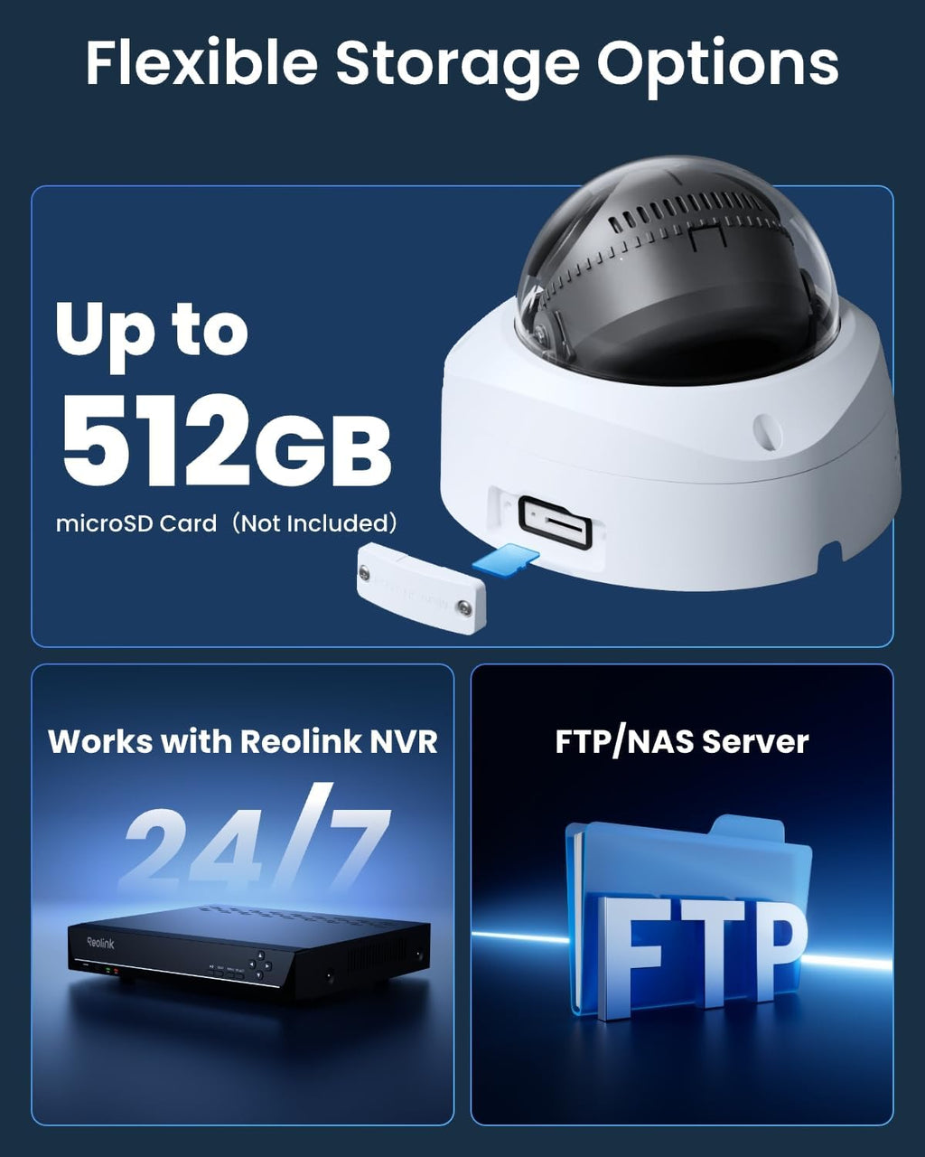 reolink duo 3v poe 16mp dual-lens poe security, front angle view