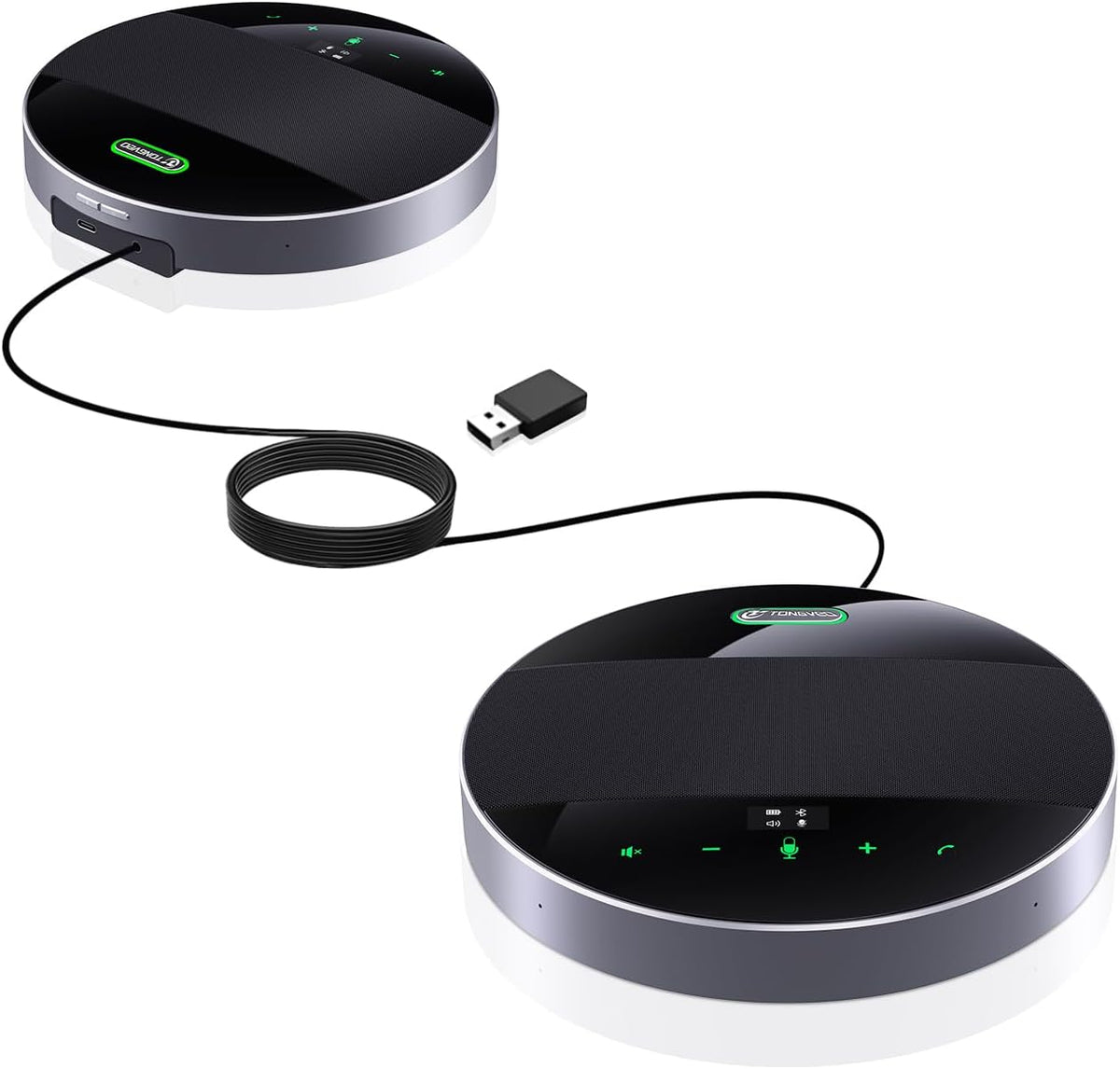 TONGVEO 2-in-1 Conference Speaker and Microphone, Daisy Chain Wireless