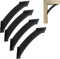 4PCS 4x4 Arc 45°Angle Support Bracket Heavy Duty Pergola Brackets