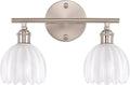 Shenmoyl Bathroom Light Fixtures, 2-Light Vanity Wall Light Over Mirror