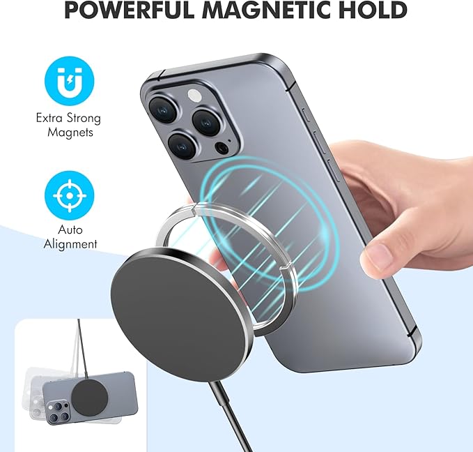 3Pack Magnetic Wireless Charging Pad: 15W Fast Qi Wireless Charger