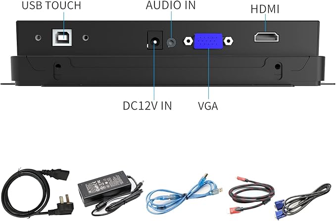 GreenTouch 8 Inch Open Frame 1024x600 HDMI PCAP Touch Monitors