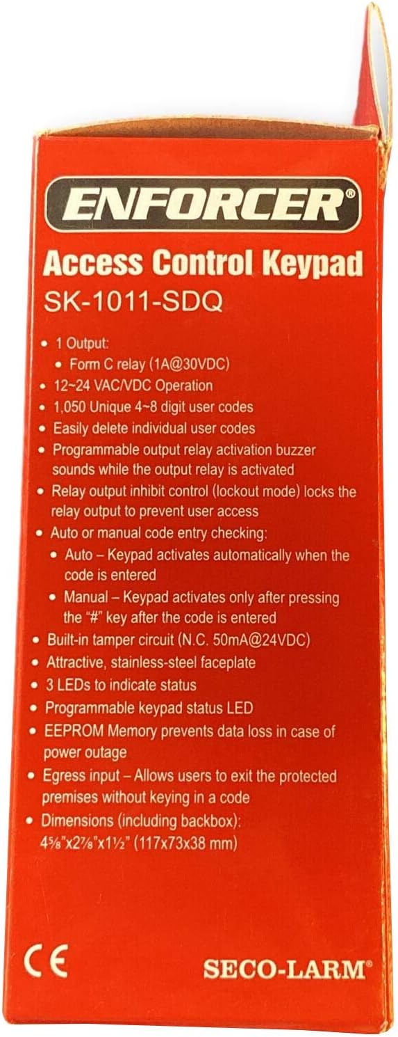 seco-larm enforcer access control keypad (sk-1011-sdq) shown in use