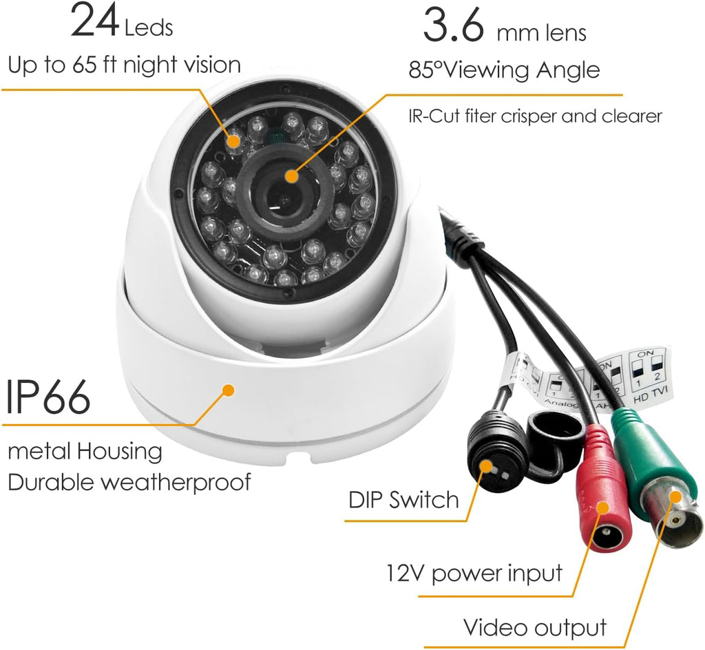 analog cctv camera hd 1080p 4-in-1 (tvi/ahd/cvi/960h analog) shown in use