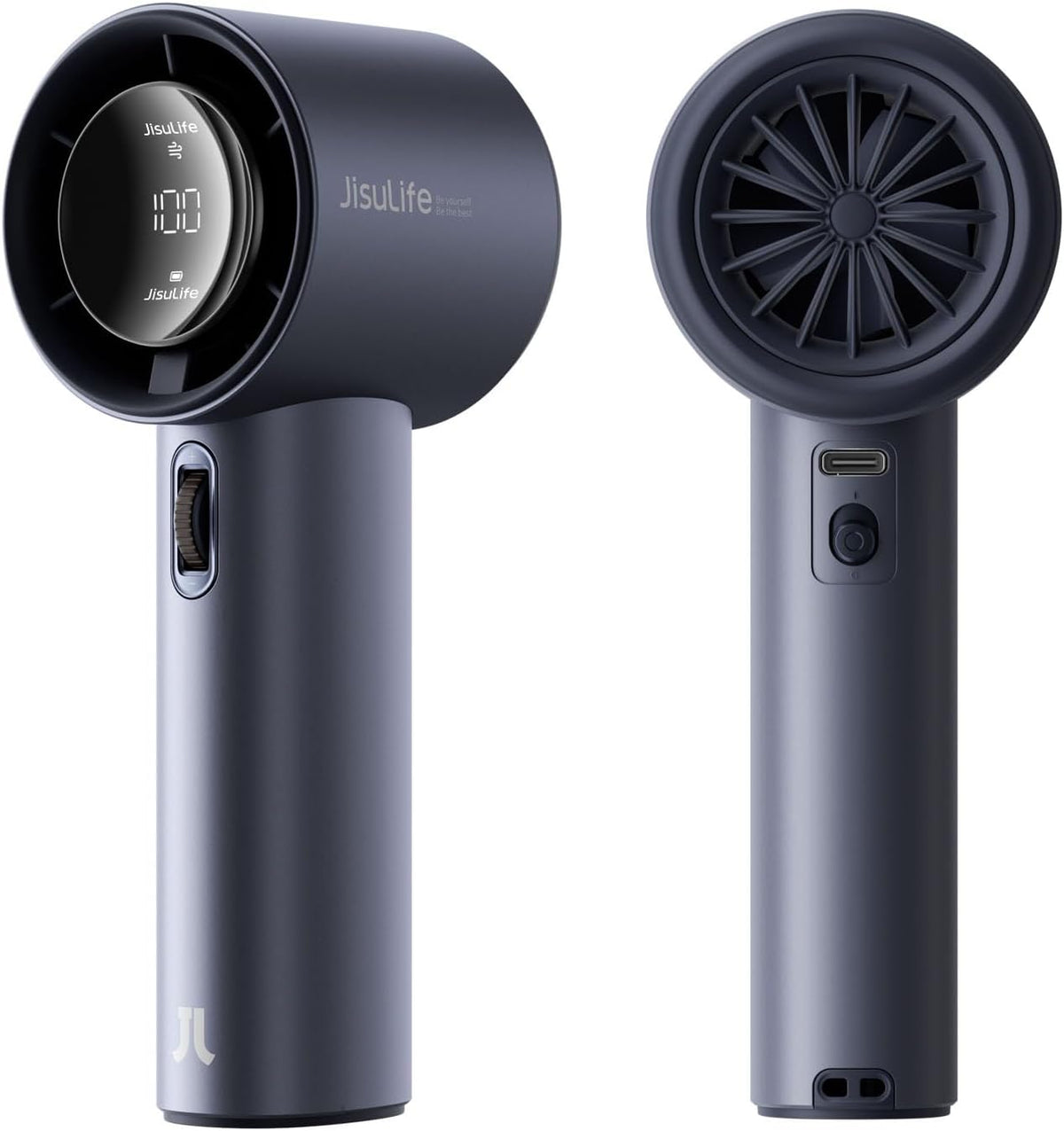 JISULIFE Portable Handheld Fan, Speed Adjustable Turbo Mini and 3600mAh Battery