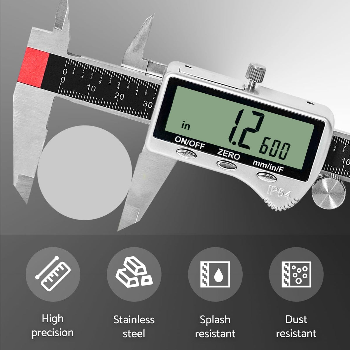 Digital Caliper Measuring Tool 6 inch