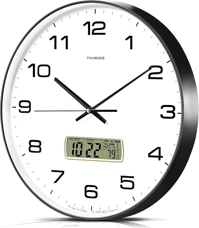 TIMESS Wall Clock, Ideal Modern Home, Office Decor