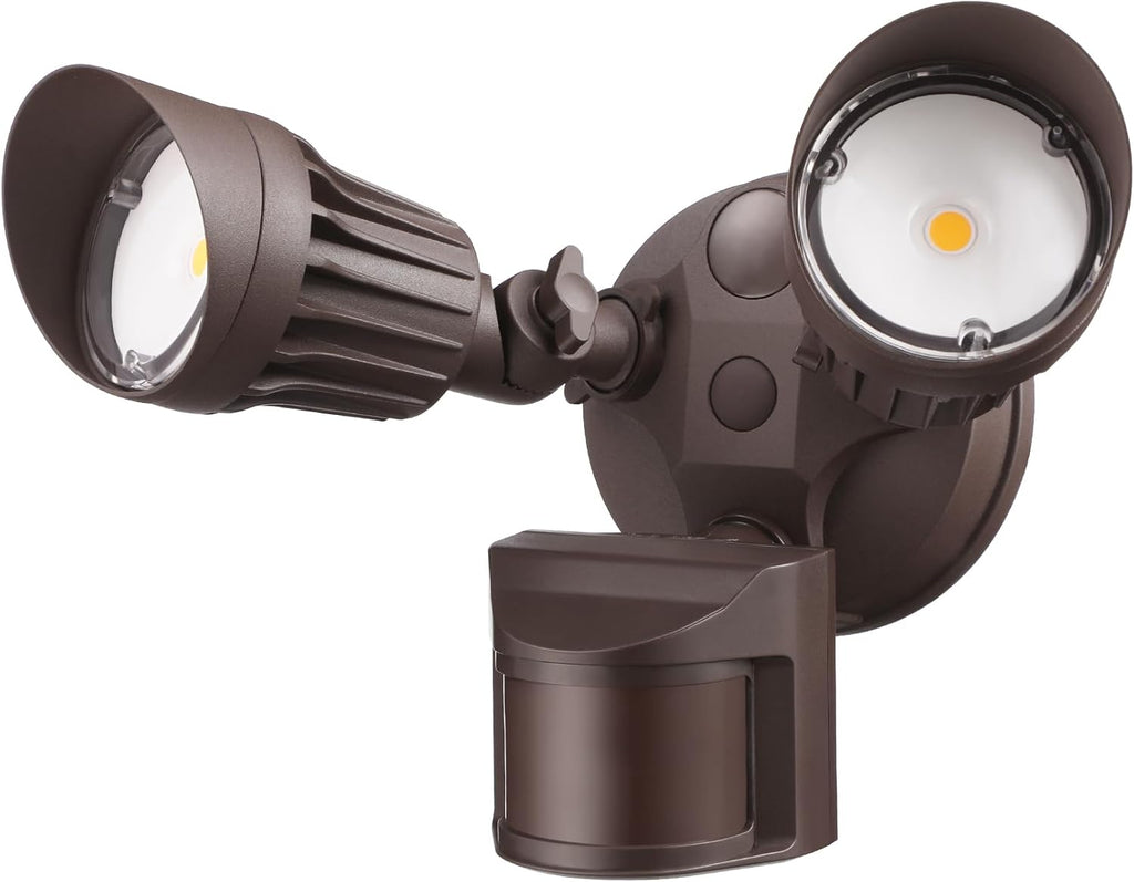 LEONLITE COB LED Security Light, Motion Sensor Outdoor Lights, Dusk to Dawn