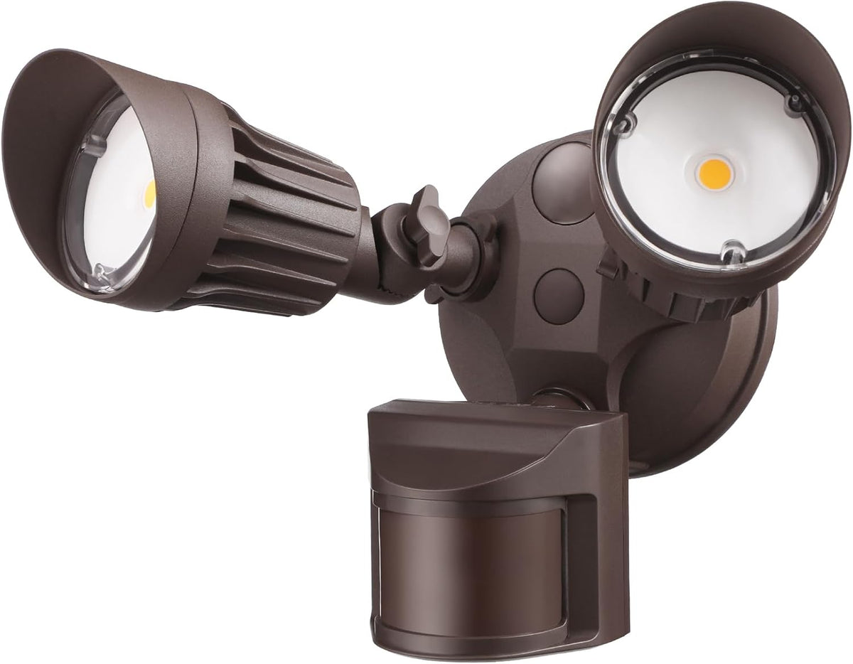LEONLITE COB LED Security Light, Motion Sensor Outdoor Lights, Dusk to Dawn