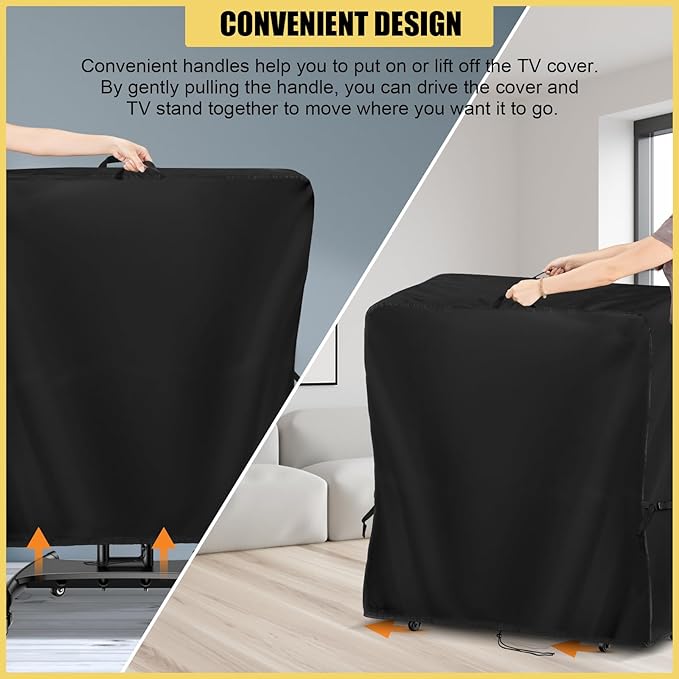 Hdenmist Outdoor TV Cover 67 Inch Weatherproof, Waterproof Outdoor TV Stand