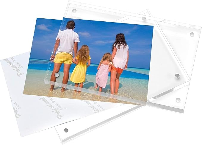 Meetu 5 Pack Acrylic Picture Frame 6x8