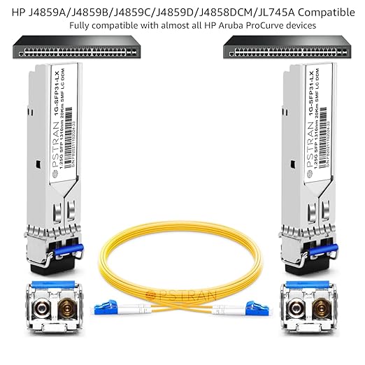 OPSTRAN 1000BASE-LX/LH SFP Optical Transceiver Module Compatible (4 Pack)