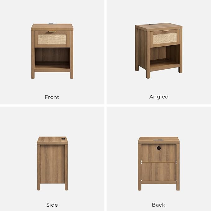 SICOTAS Rattan Night Stand