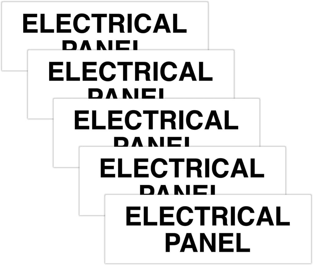 All Quality Basic Electrical Panel Sign (5 Pack)