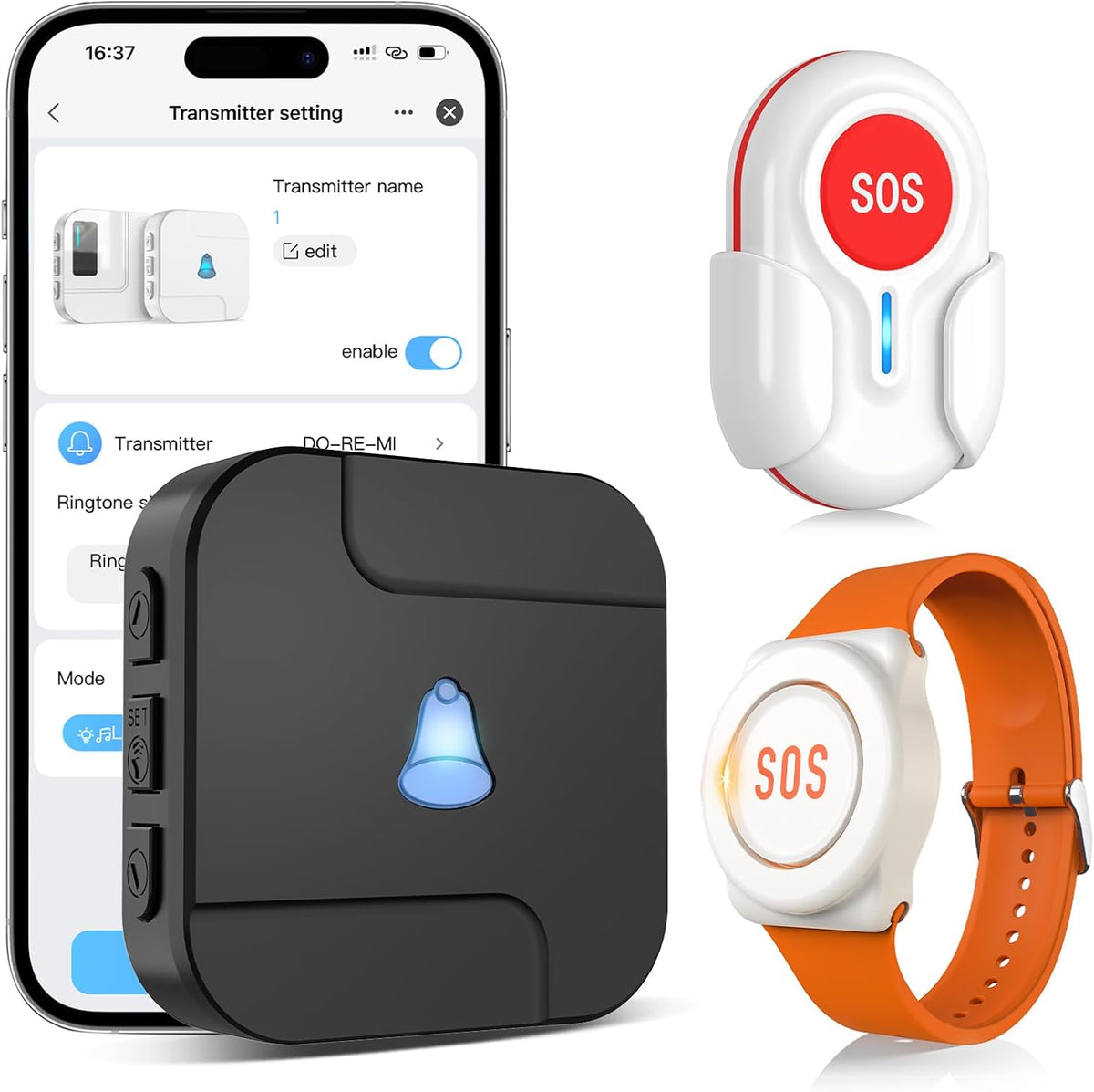 CallToU Wi-Fi Wireless Caregiver Pager Call Button