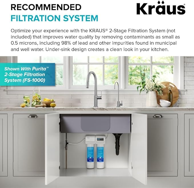 KRAUS® Purita™ Single Handle Drinking Water Filter Faucet