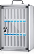 Amylove 24 Slots Aluminum Alloy Cell Phone Locker for Classroom, White