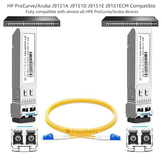 OPSTRAN 10GBASE-LR SFP+ Optical Transceiver Module Compatible (10 Pack)