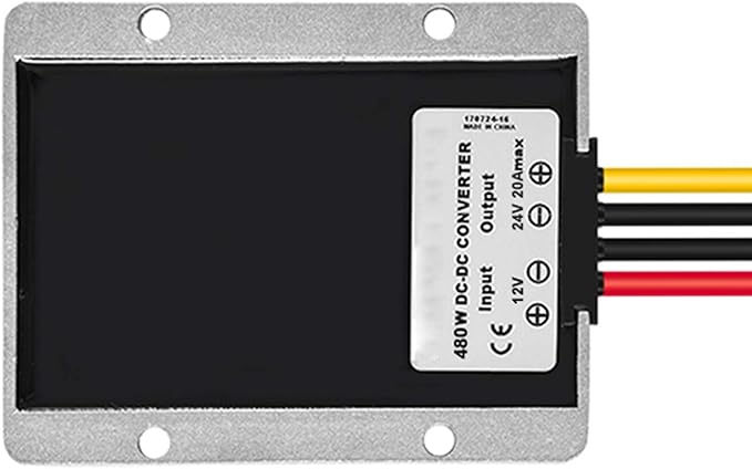 MGGi Waterproof DC/DC Converter 12V Step Up to 24V, Boost Converter 20A 480W