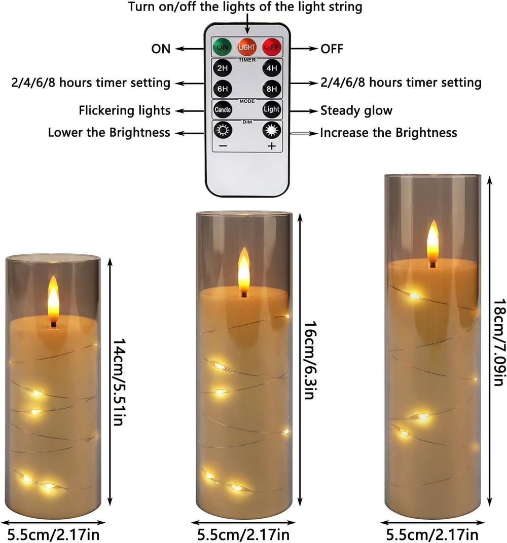 YOROXRG 24 Pack Halloween Decoration Flickering Flameless Candles, Battery Op...
