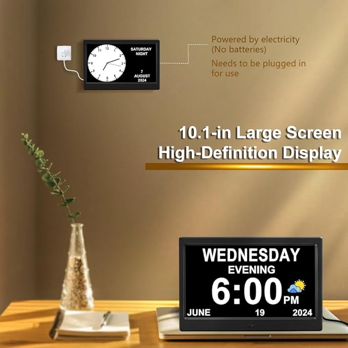 CAZOKASI Extra Large Impaired Vision Digital Alarm Clock
