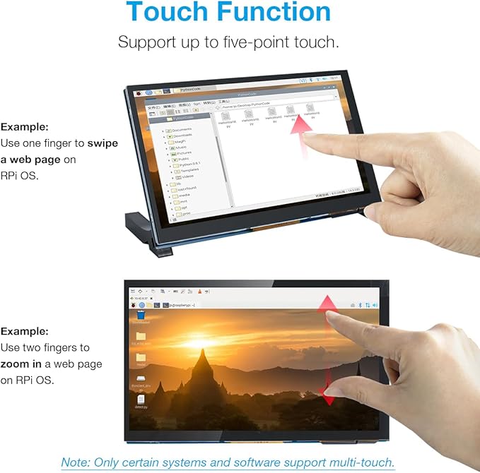 Hosyond 7 Inch Touchscreen IPS DSI Display Compatible