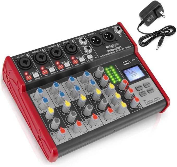 PYLE Studio Audio Sound Mixer Board