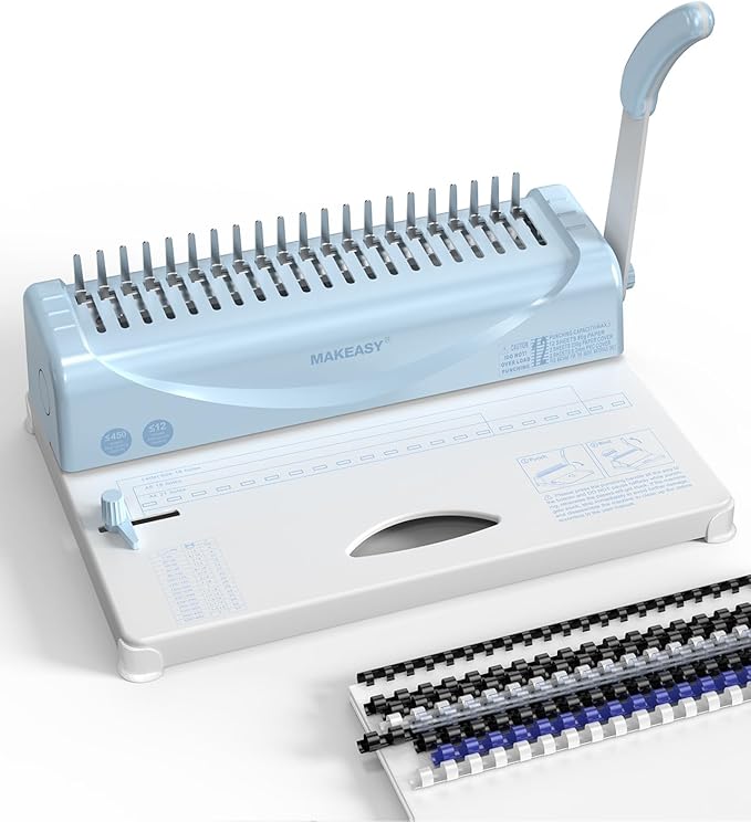 MAKEASY Binding Machine, 450 Sheets, Comb Binding Machines