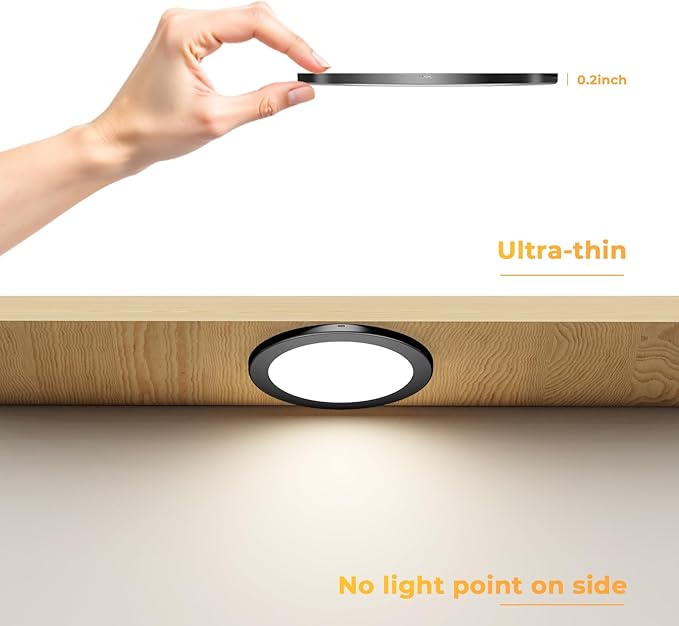 VST Under Cabinet Mini Panel Lighting 3.94inch 12V 2.5W (6Pack)