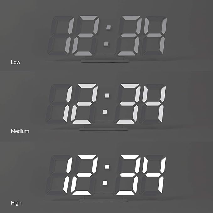 mooas 3D Pure Slim M LED Clock