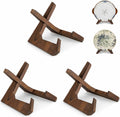 ANBOXIT Bowl Stands for Display, 6.5 Inch Plate Holder, Wooden Easel Frame