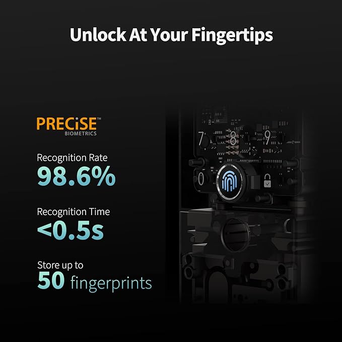 Aqara Smart Lock U100, Fingerprint Keyless Entry Door Lock