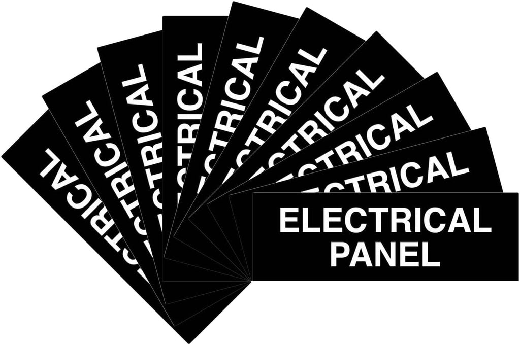 All Quality Basic Electrical Panel Sign (10 Pack)