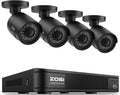 ZOSI 3K Lite Wired Security Camera System, 4 x 1080p Bullet Cameras, No HDD